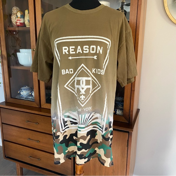 Reason Bad Kids NYC Camo Dipped T-Shirt - Picture 3 of 10